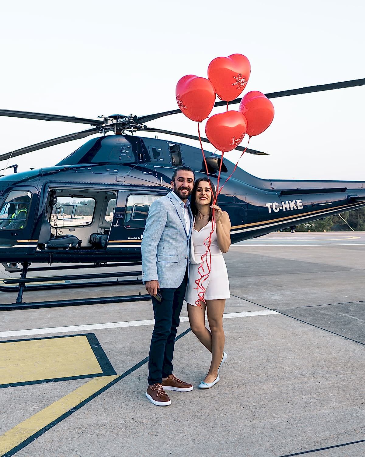 restoran ve helikopterde vip dogum gunu 4